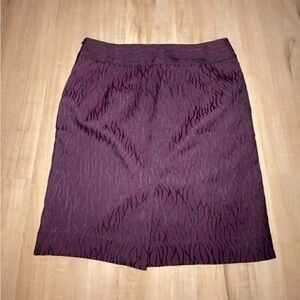 Ann Taylor Deep Burgundy Pencil Skirt